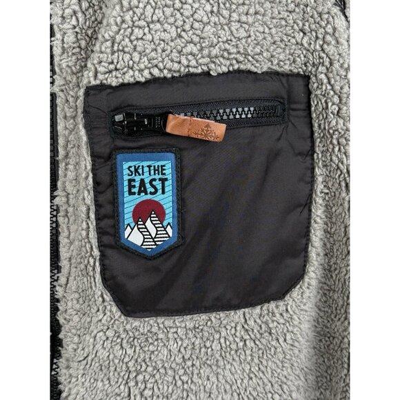 Ski The East Sherpa Fleece Jacket Women’s Small Grey Full Zip Snowboard Hiking - Picture 4 of 15